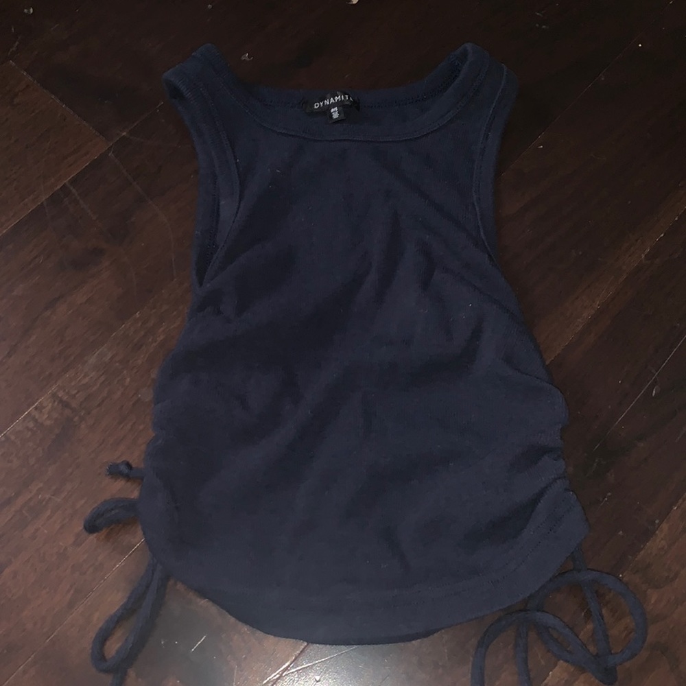 small navy blue tank top dynamite